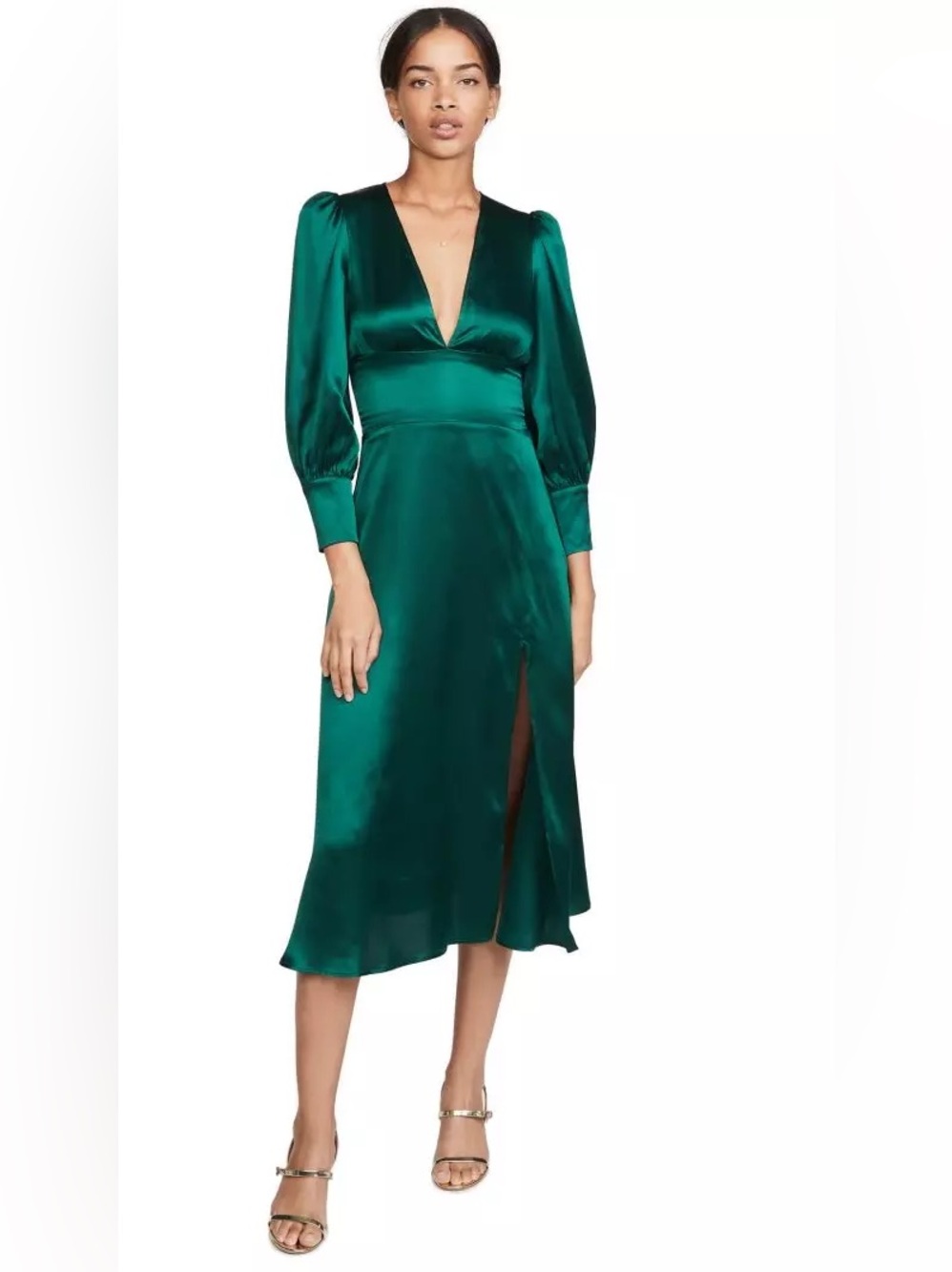 Reformation Keats silk midi dress, 6